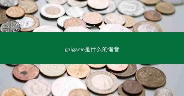 galgame是什么的谐音