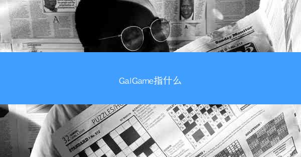 GalGame指什么