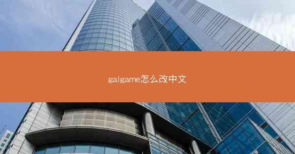 galgame怎么改中文
