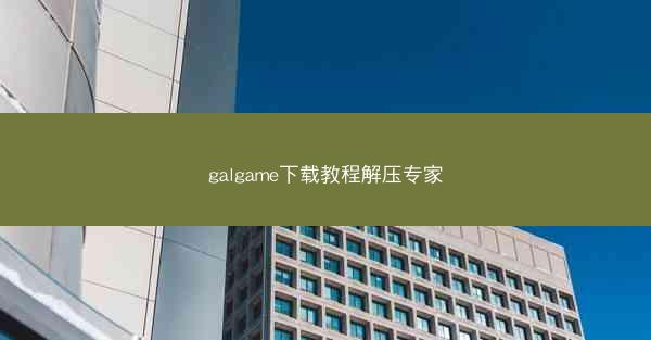 galgame下载教程解压专家