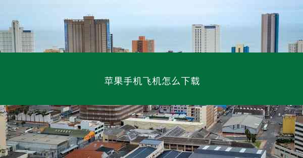 苹果手机飞机怎么下载