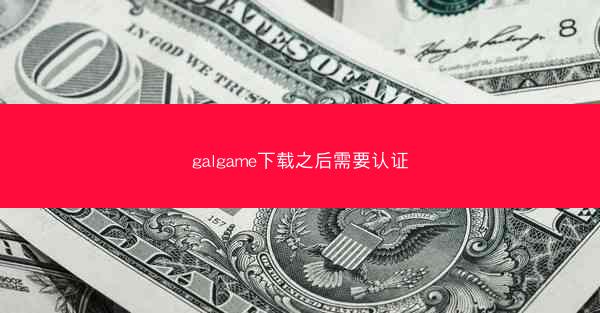 galgame下载之后需要认证