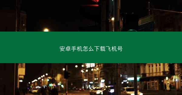 安卓手机怎么下载飞机号
