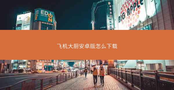 飞机大厨安卓版怎么下载