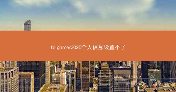 telgamer2025个人信息设置不了