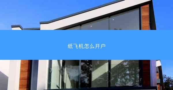 纸飞机怎么开户