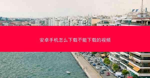 安卓手机怎么下载不能下载的视频