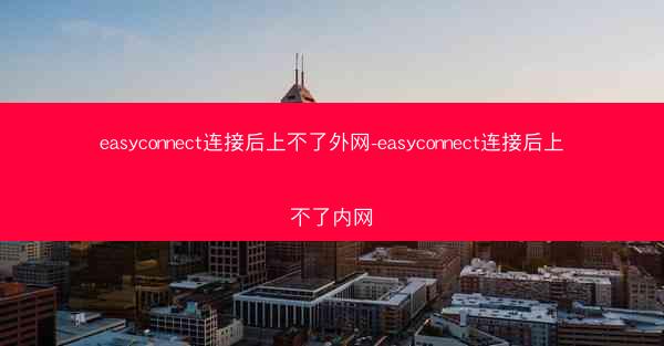 easyconnect连接后上不了外网-easyconnect连接后上不了内网