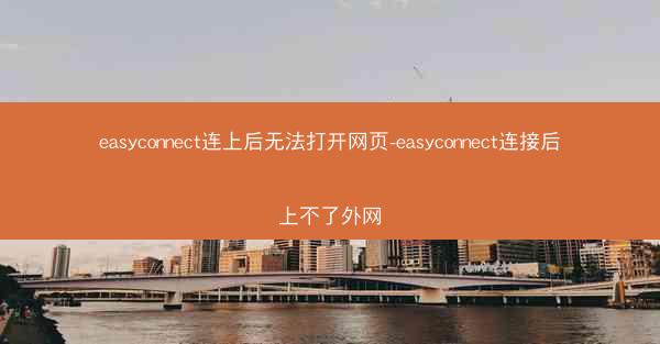 easyconnect连上后无法打开网页-easyconnect连接后上不了外网