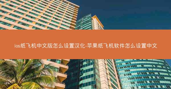 ios纸飞机中文版怎么设置汉化-苹果纸飞机软件怎么设置中文