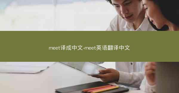 meet译成中文-meet英语翻译中文