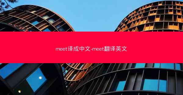 meet译成中文-meet翻译英文