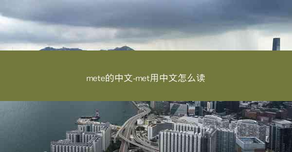 mete的中文-met用中文怎么读