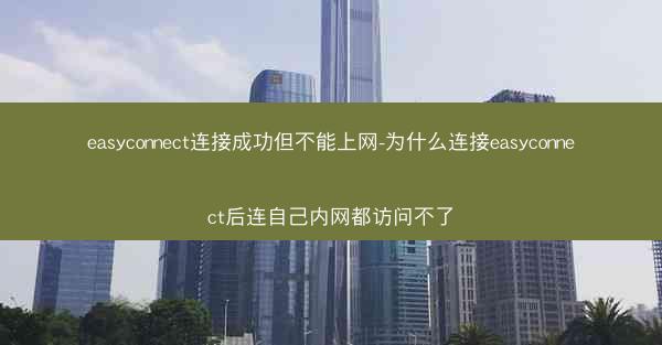 easyconnect连接成功但不能上网-为什么连接easyconnect后连自己内网都访问不了