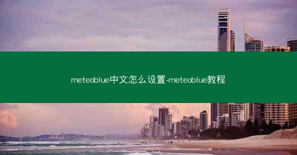 meteoblue中文怎么设置-meteoblue教程