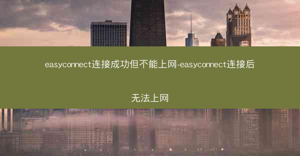 easyconnect连接成功但不能上网-easyconnect连接后无法上网