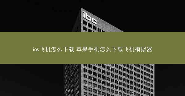 ios飞机怎么下载-苹果手机怎么下载飞机模拟器