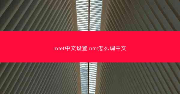 mnet中文设置-nnm怎么调中文